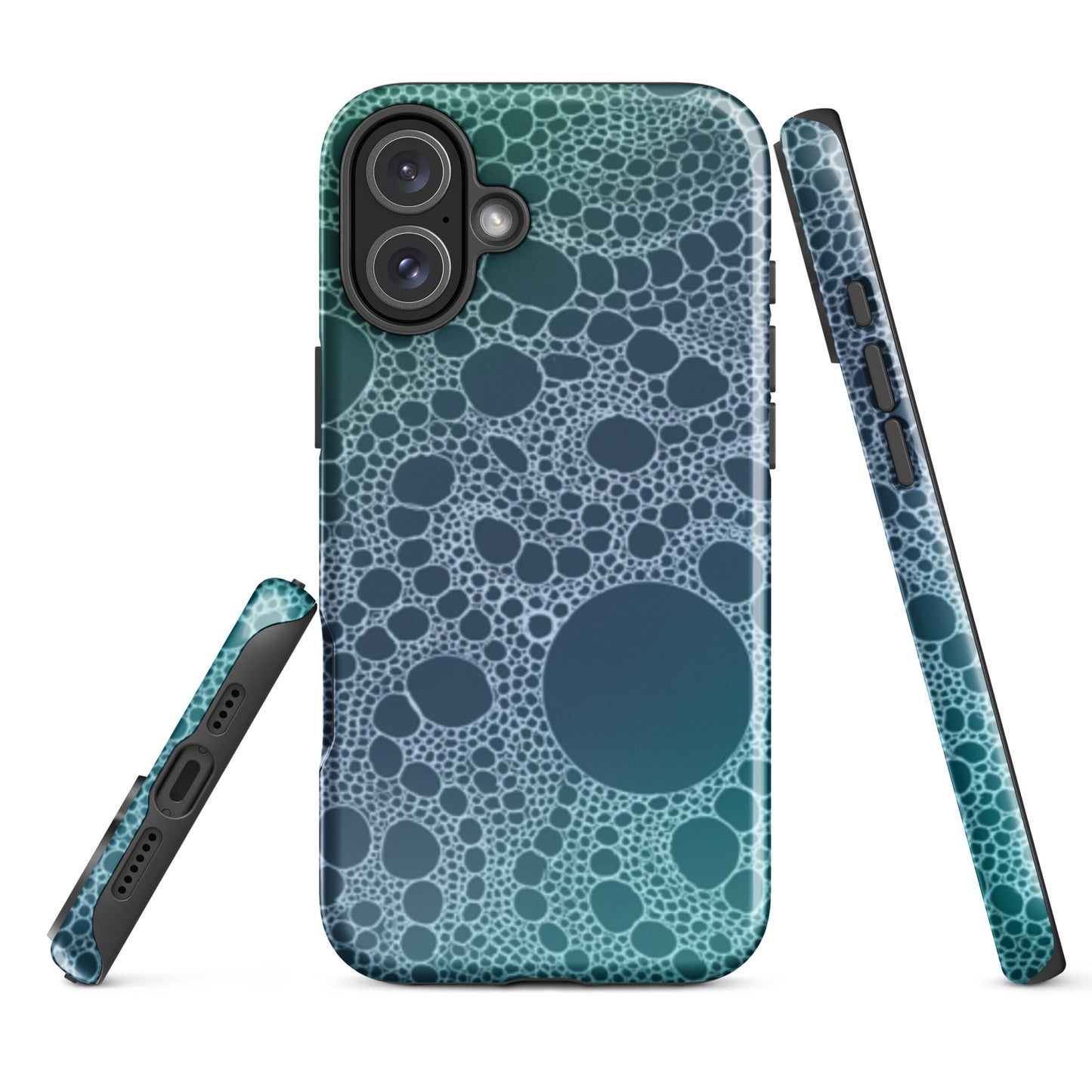 Lost in Circles Ocean Blue Tough Case for iPhone®