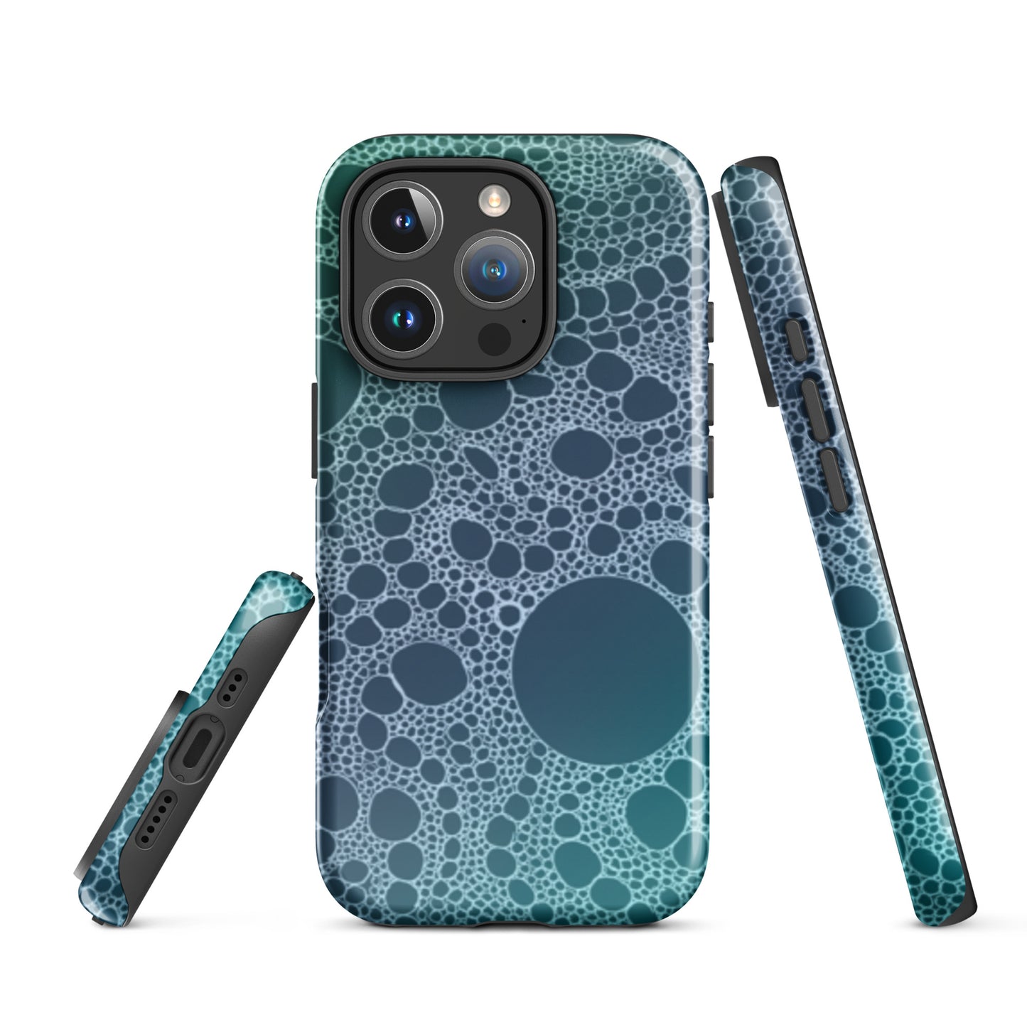 Lost in Circles Ocean Blue Tough Case for iPhone®