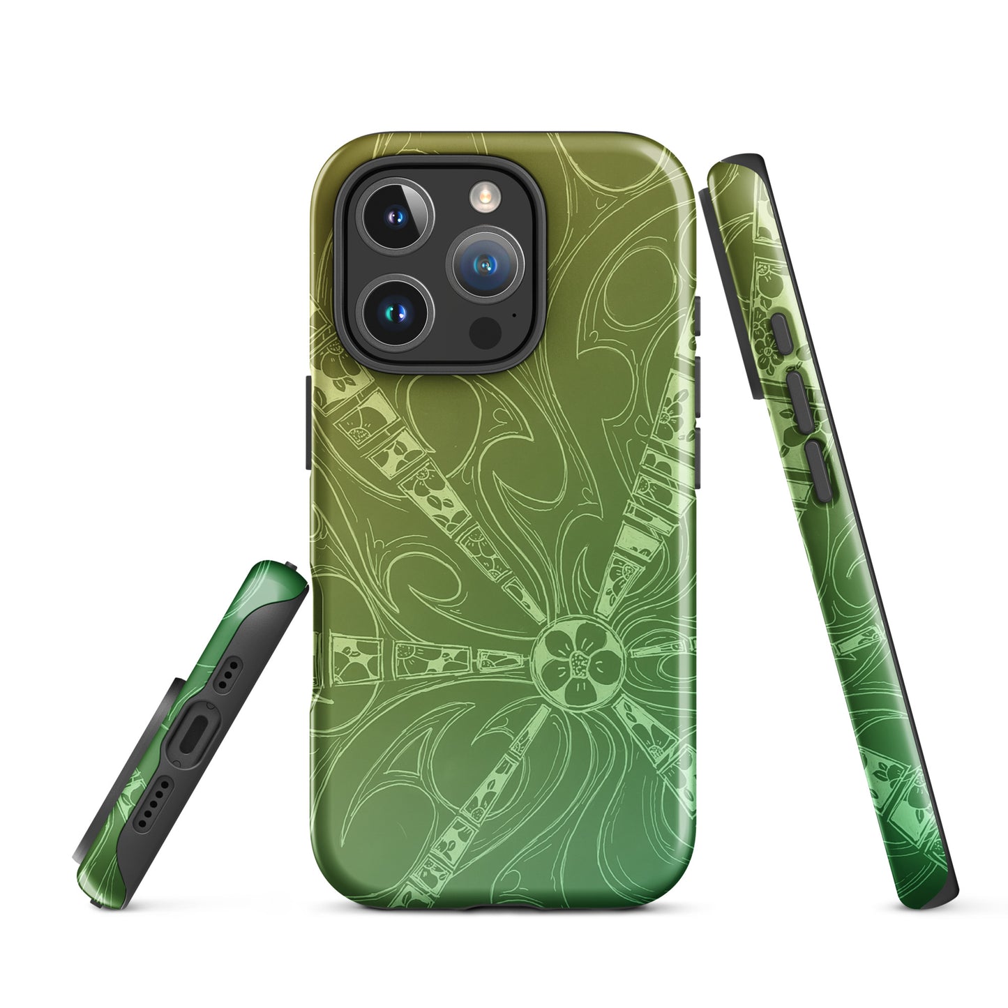 Flowers Gecko Green Tough Case for iPhone®