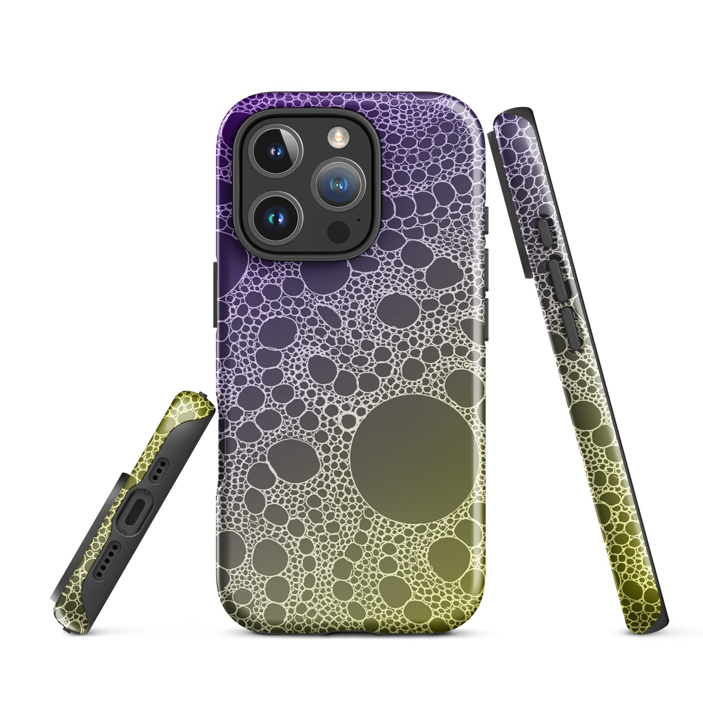 Lost In Circles Purple and Gold Tough Case for iPhone®