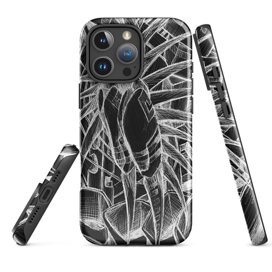 Sketch Black Tough Case for iPhone®