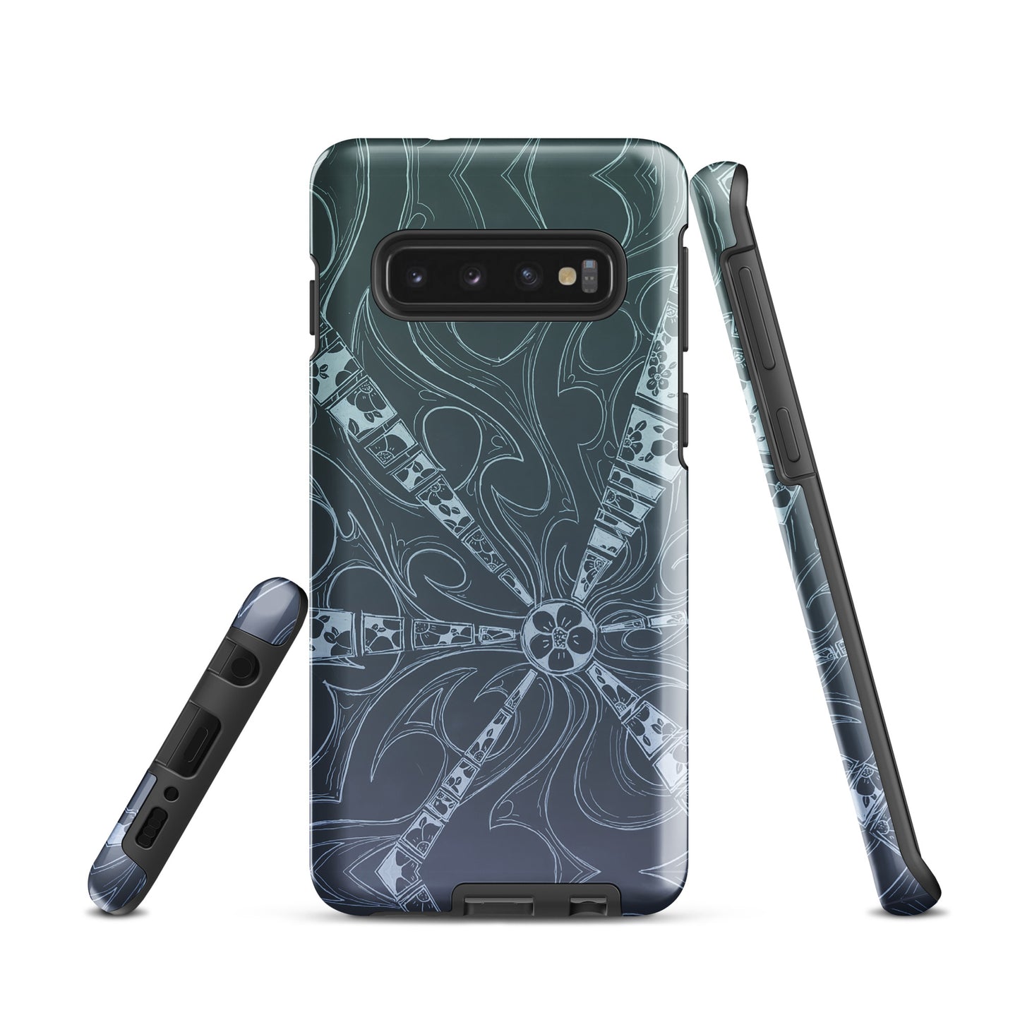 Flowers Ocean Blue Tough case for Samsung®