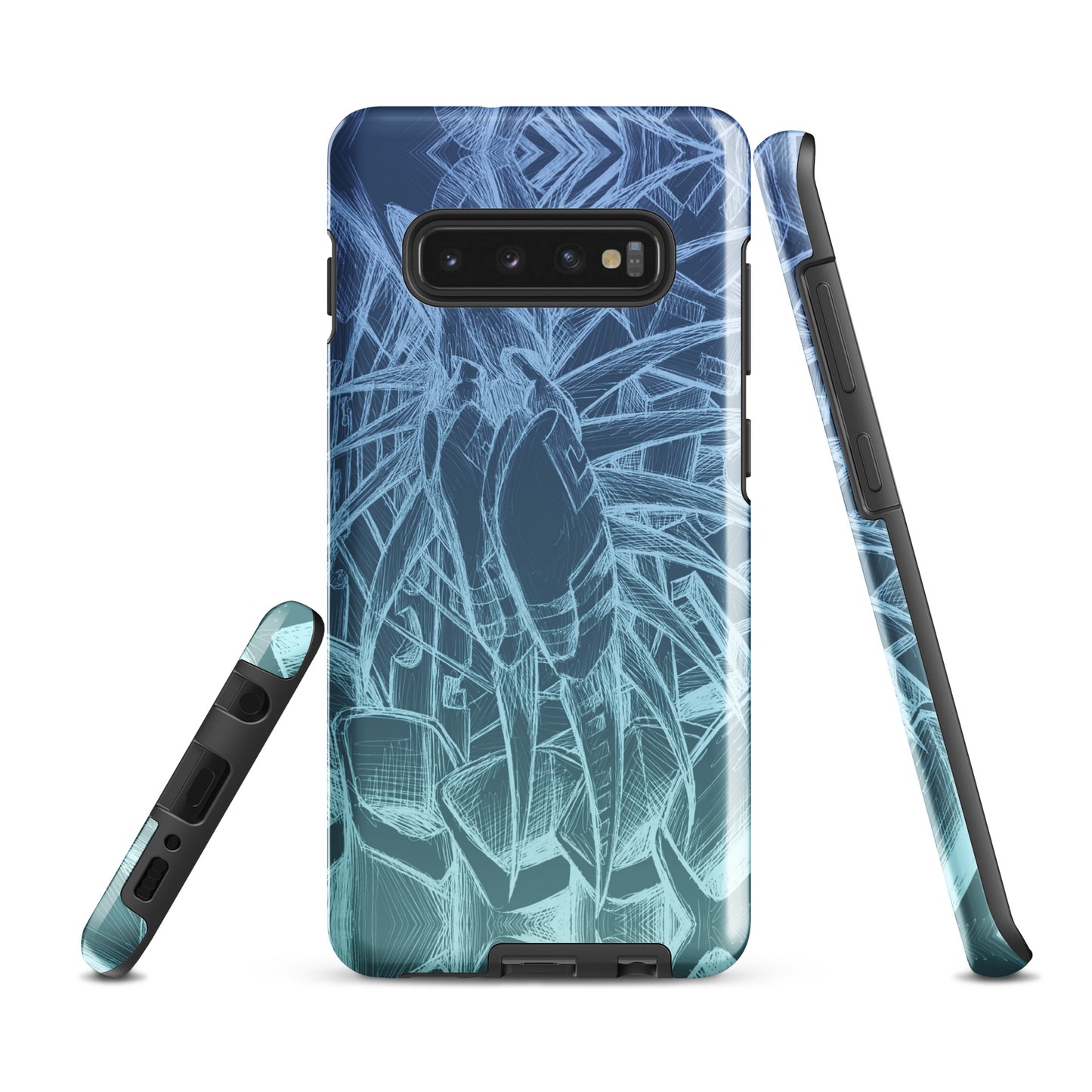 Sketch Ocean Blue Tough case for Samsung®