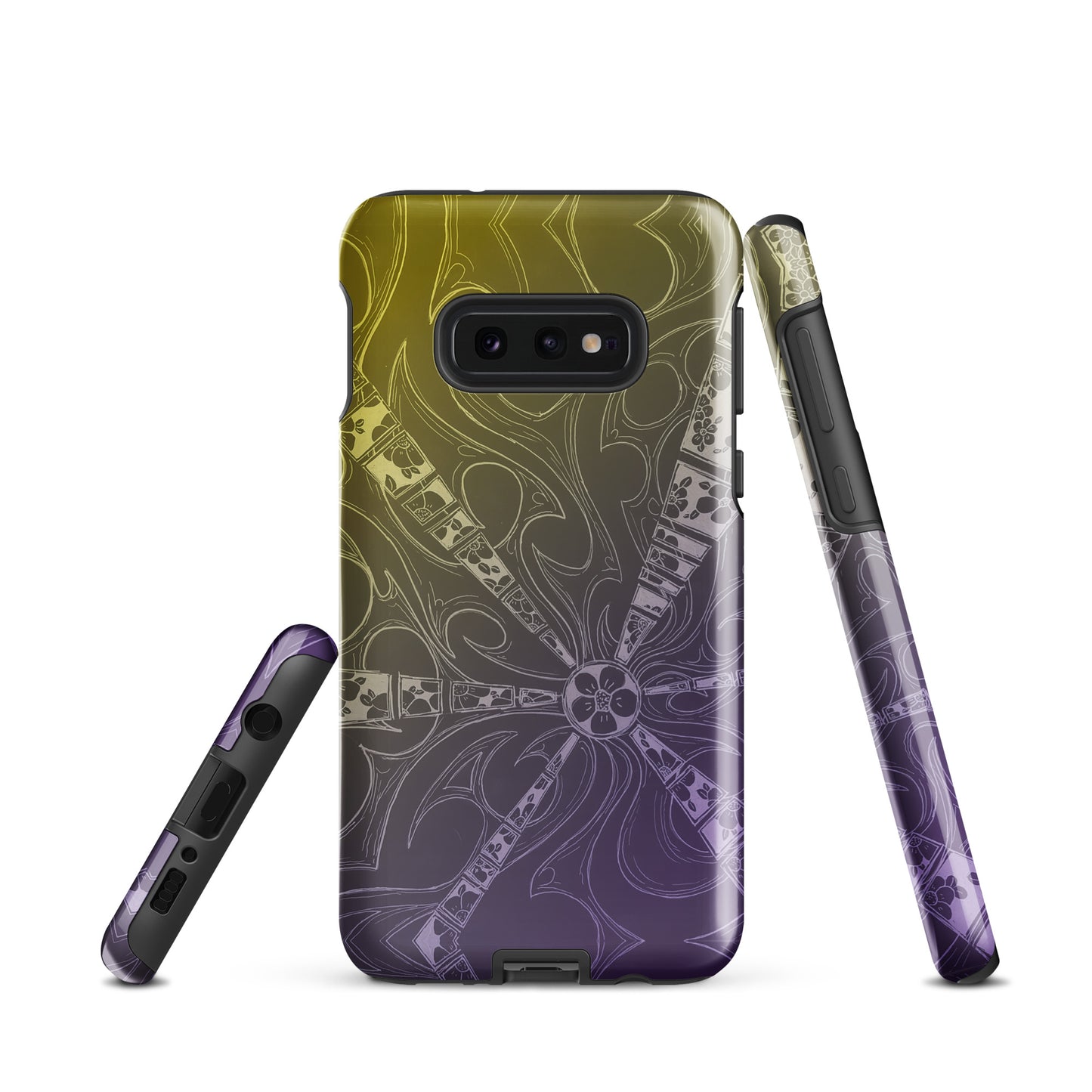 Flowers Purple and Gold Tough case for Samsung®