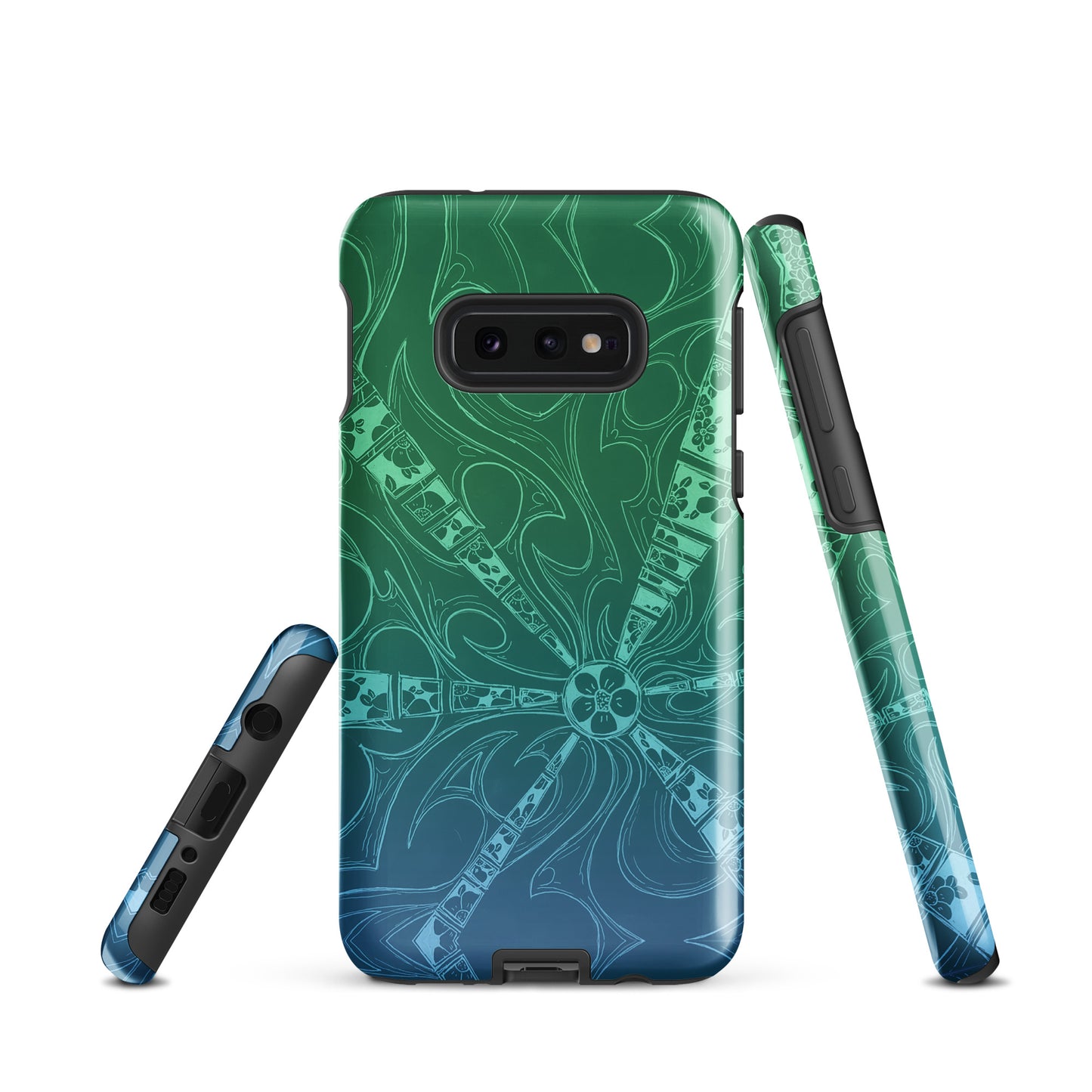 Flowers Ocean Blue Tough case for Samsung®