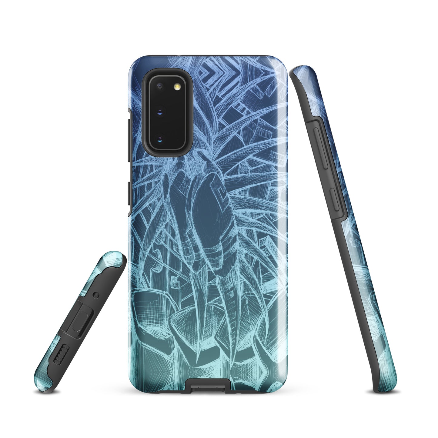 Sketch Ocean Blue Tough case for Samsung®