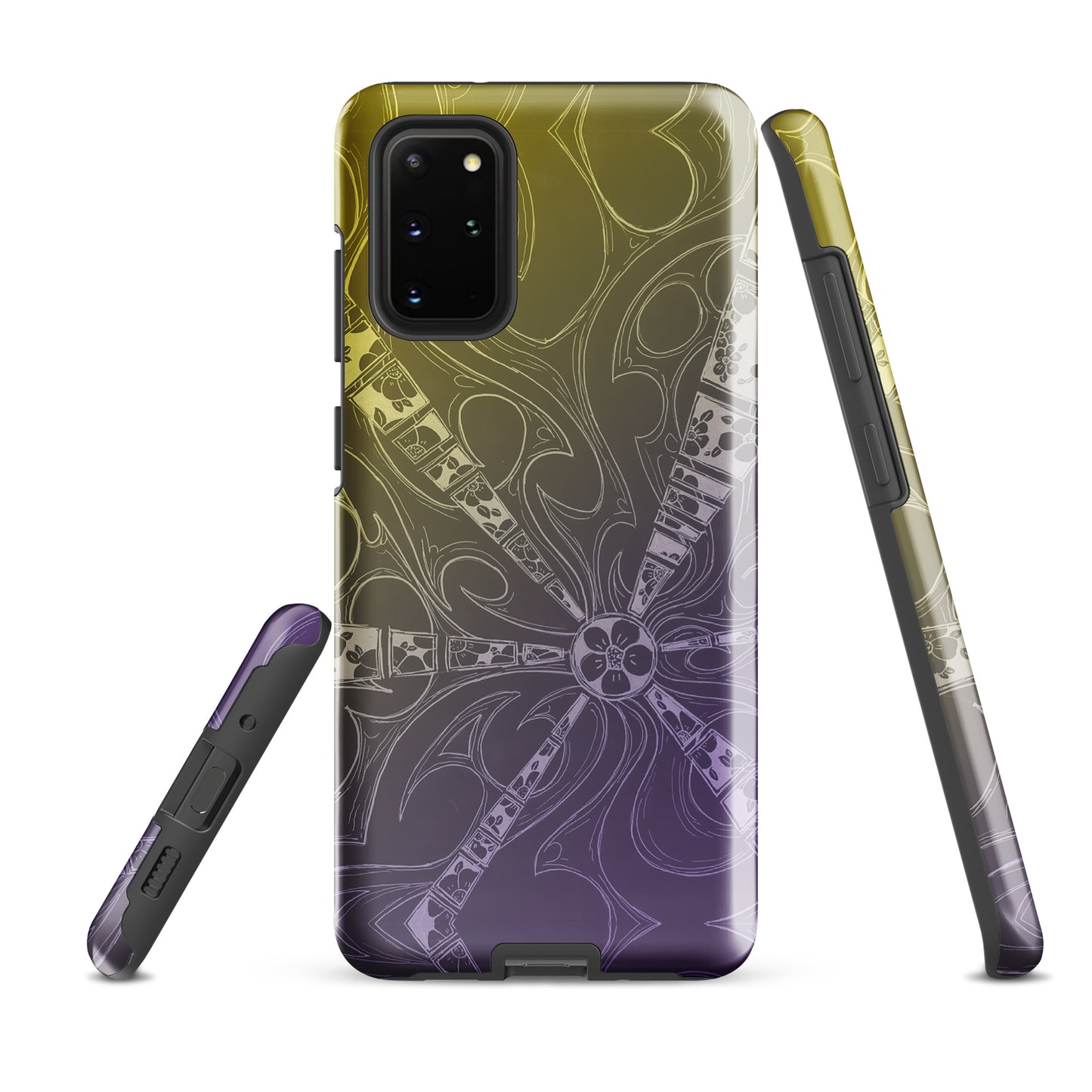 Flowers Purple and Gold Tough case for Samsung®