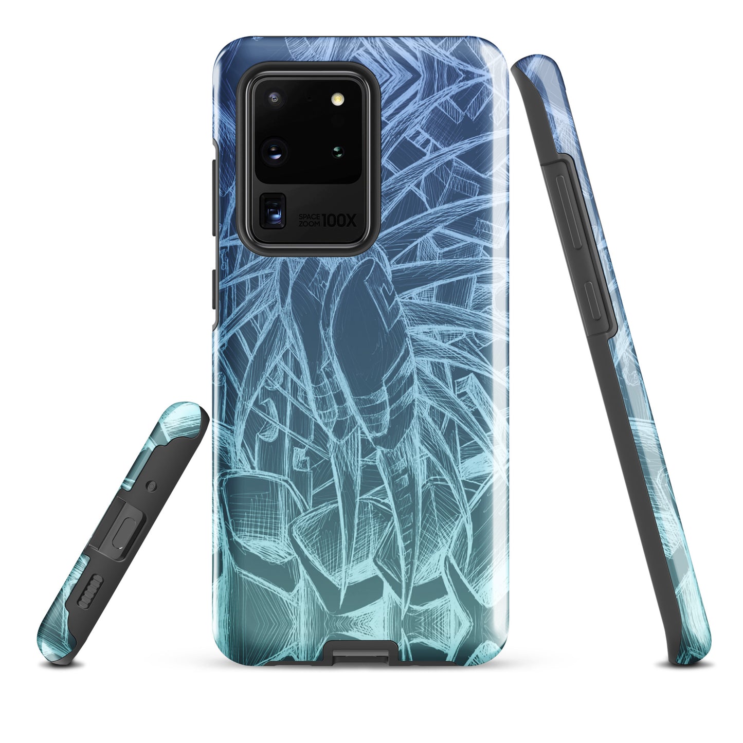 Sketch Ocean Blue Tough case for Samsung®