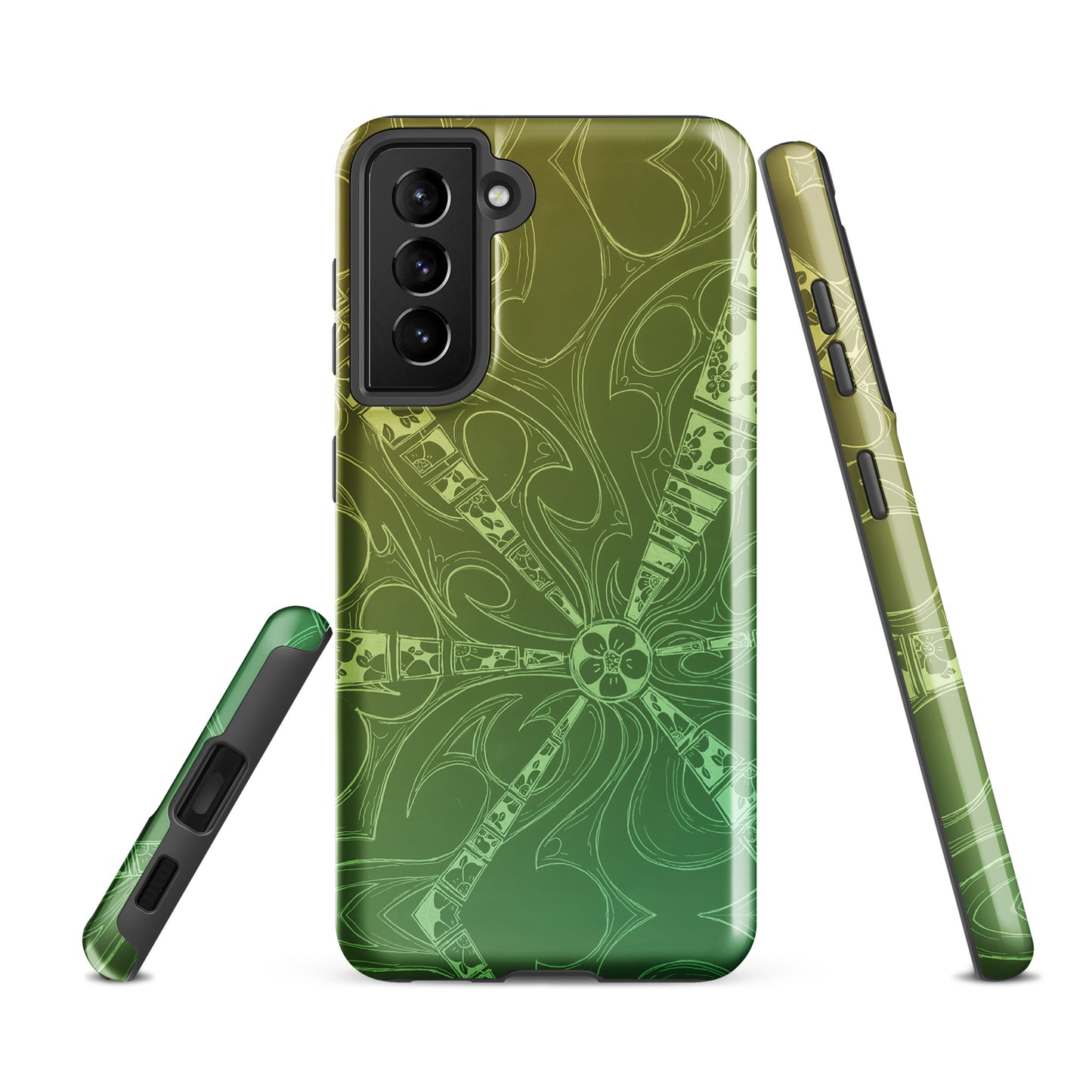 Flowers Gecko Green Tough case for Samsung®