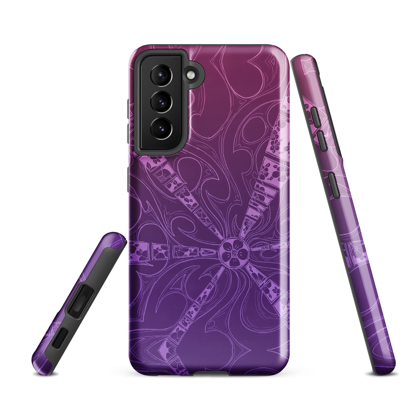 Flowers Plum Purple Tough case for Samsung®