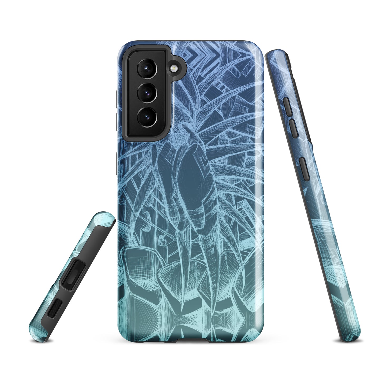 Sketch Ocean Blue Tough case for Samsung®