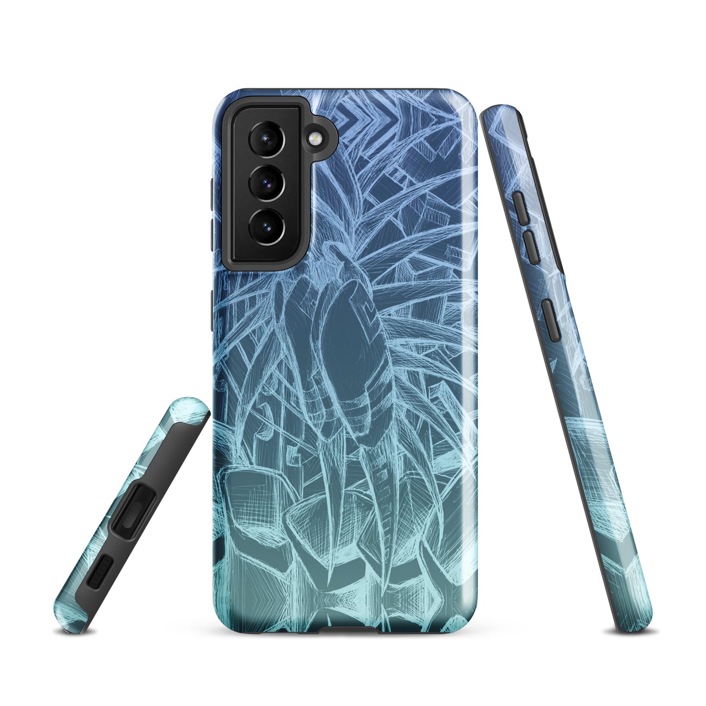 Sketch Ocean Blue Tough case for Samsung®