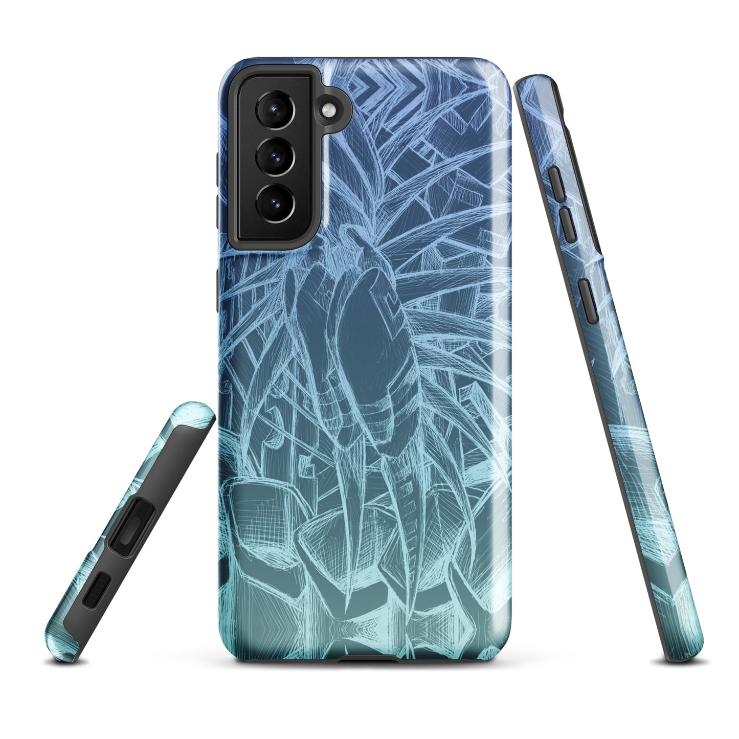 Sketch Ocean Blue Tough case for Samsung®