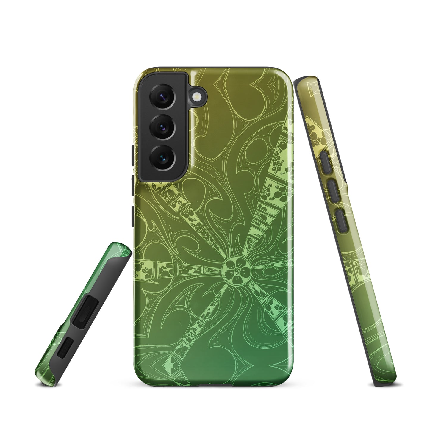 Flowers Gecko Green Tough case for Samsung®