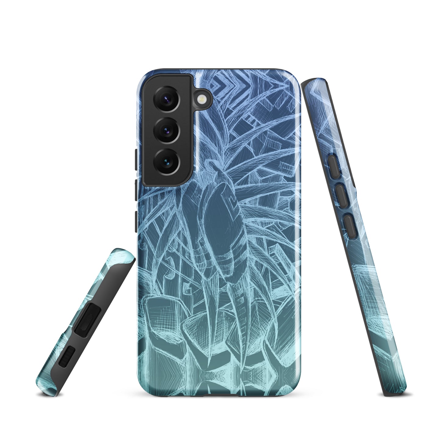 Sketch Ocean Blue Tough case for Samsung®