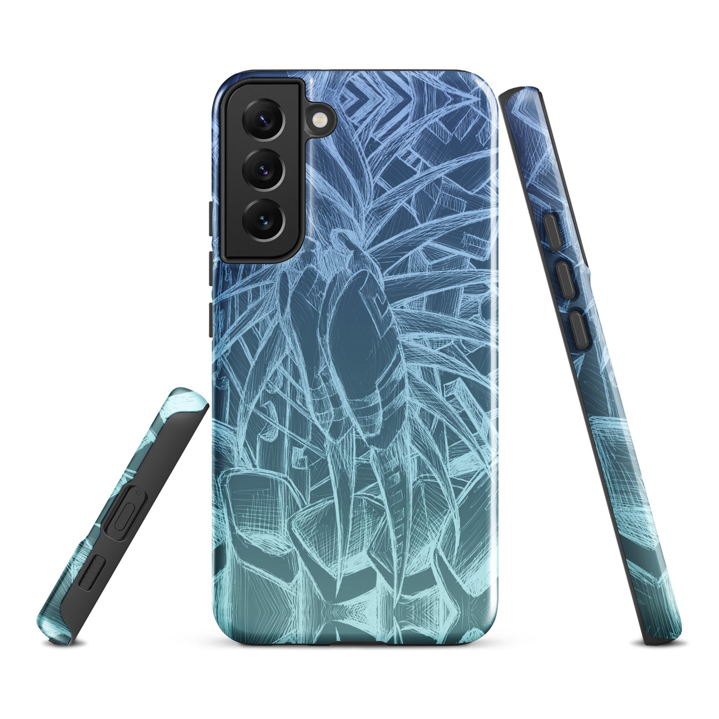 Sketch Ocean Blue Tough case for Samsung®