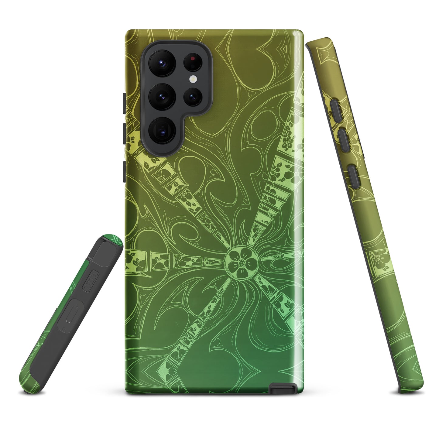 Flowers Gecko Green Tough case for Samsung®