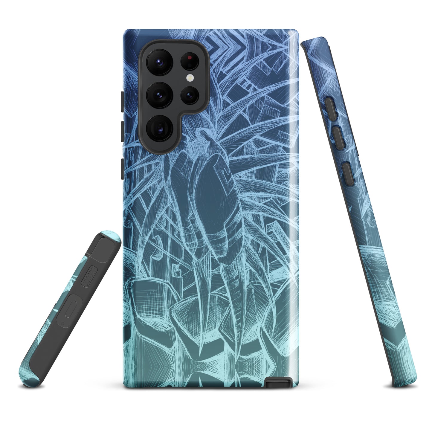 Sketch Ocean Blue Tough case for Samsung®