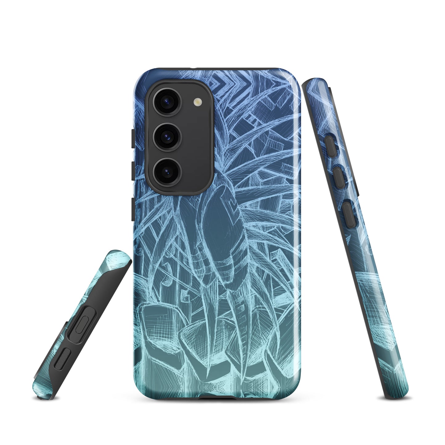 Sketch Ocean Blue Tough case for Samsung®