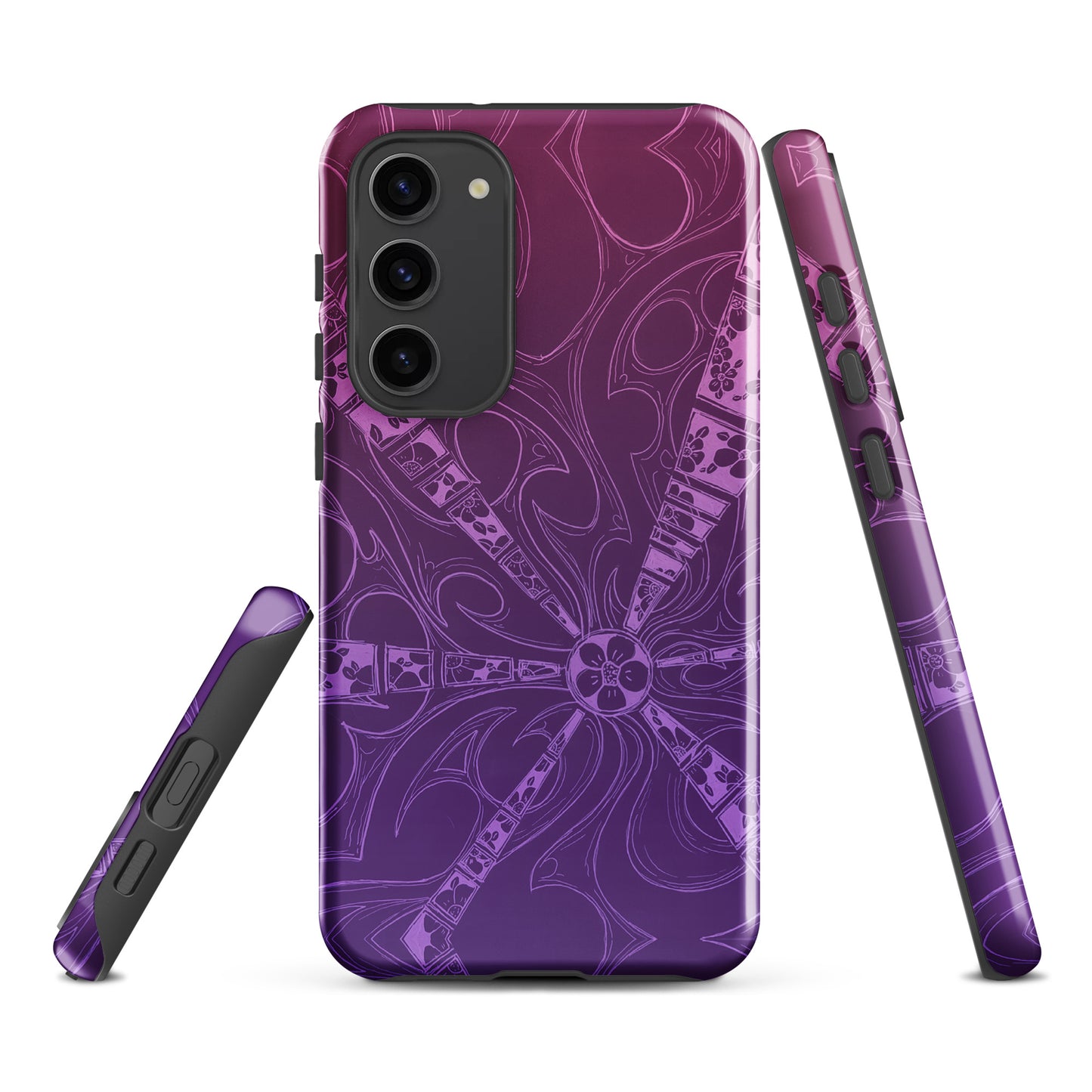 Flowers Plum Purple Tough case for Samsung®