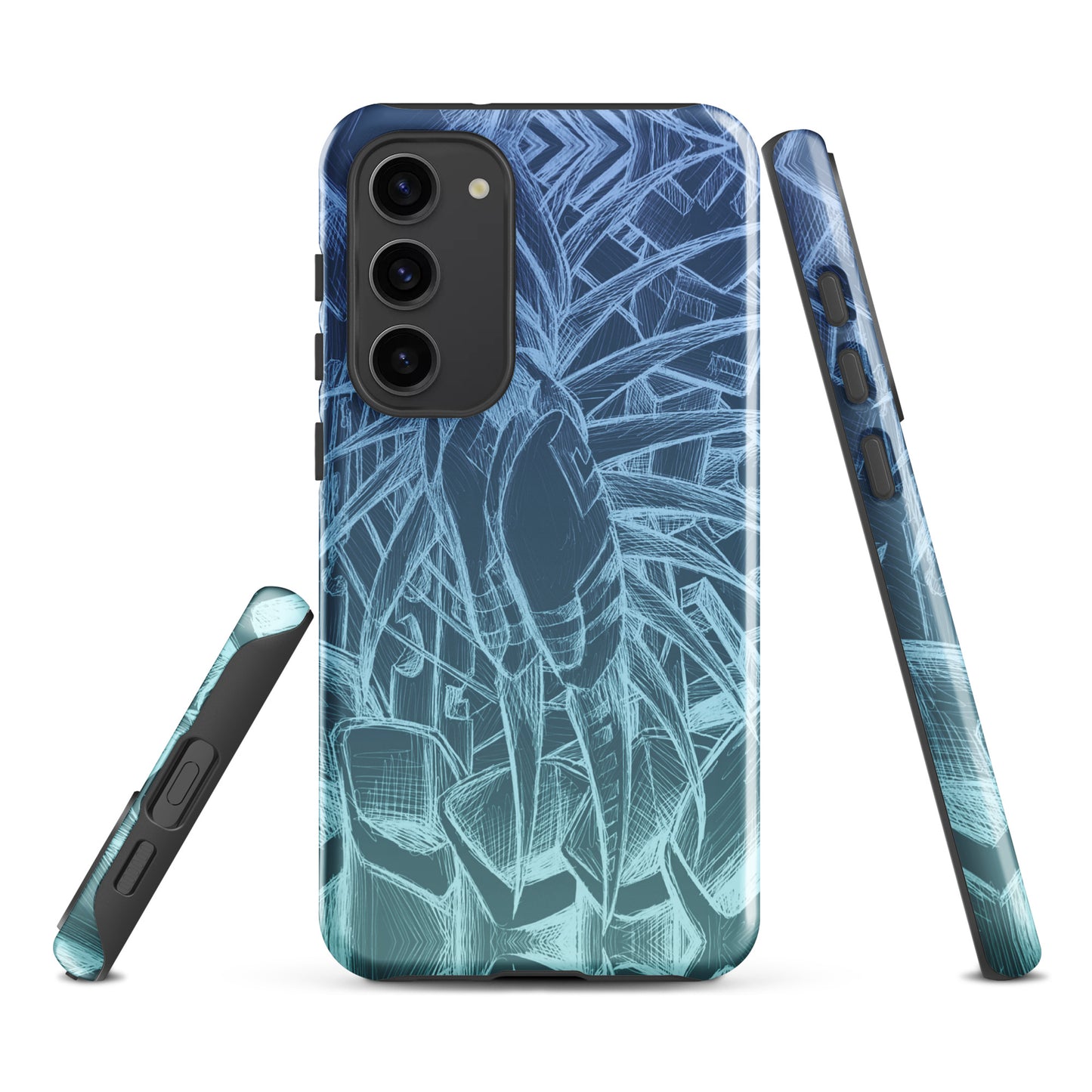 Sketch Ocean Blue Tough case for Samsung®