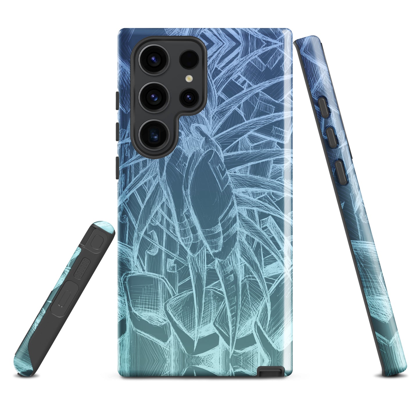 Sketch Ocean Blue Tough case for Samsung®