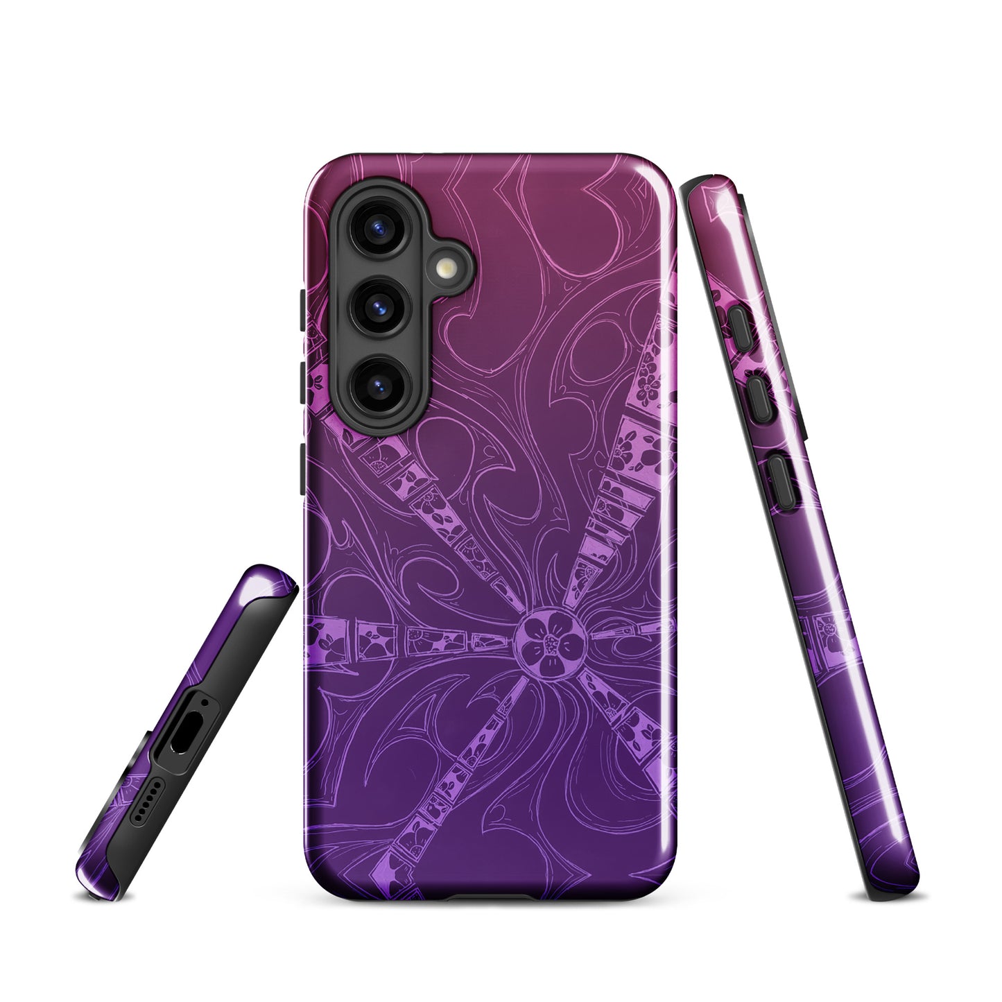 Flowers Plum Purple Tough case for Samsung®