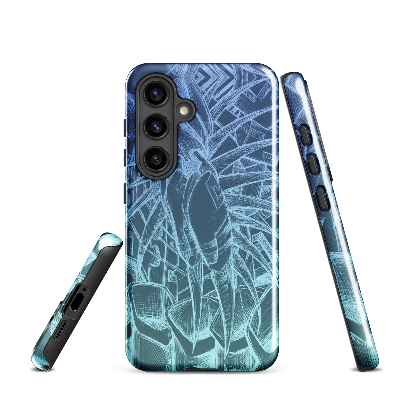 Sketch Ocean Blue Tough case for Samsung®