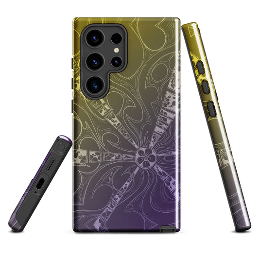 Flowers Purple and Gold Tough case for Samsung®