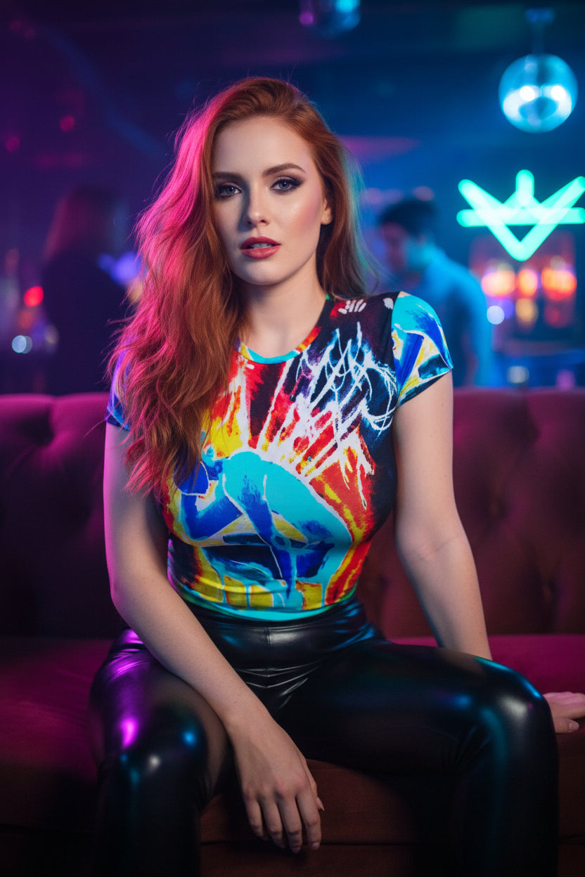 Pins and Needles inverted All-Over Print Women's Slim-Fit T-shirt