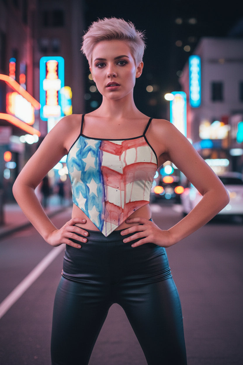 Faded glory All-Over Print Women's Cami Tube Top