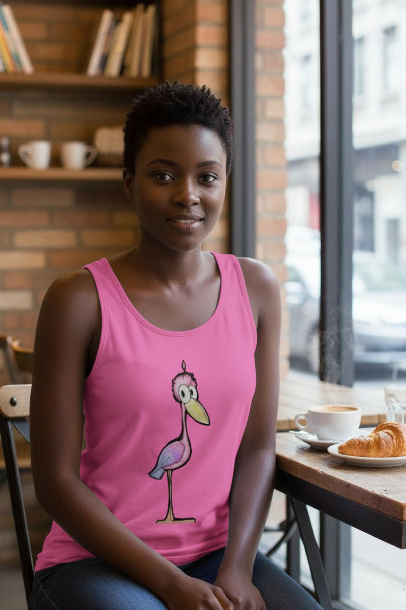 Pop's Critters Meep Women's Comfortable and Breathable Sports Tank Top For The USA|180GSM Front DTF