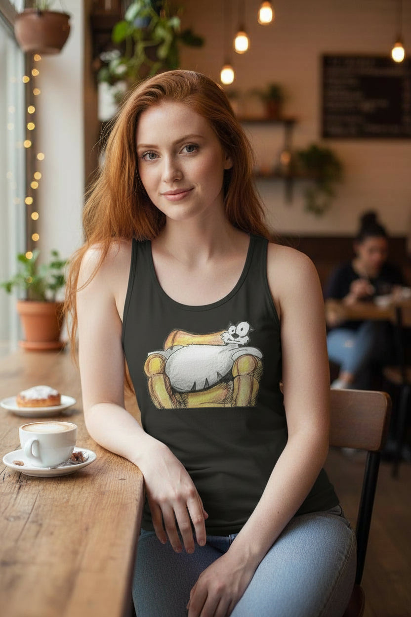 Pop's Critters, Berta, Women's Comfortable and Breathable Sports Tank Top For The USA|180GSM Front DTF