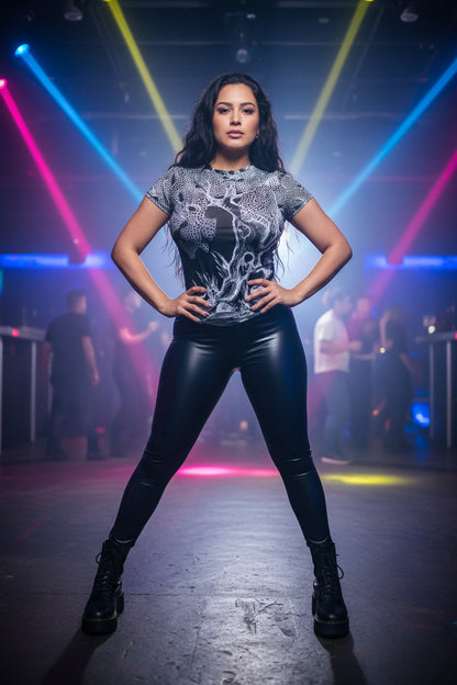 The Fallen Tree All-Over Print Women's Slim-Fit T-shirt