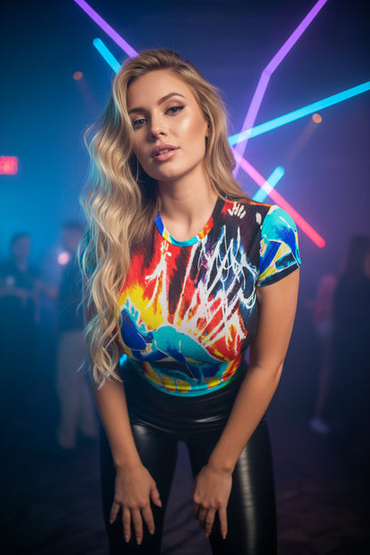 Pins and Needles inverted All-Over Print Women's Slim-Fit T-shirt