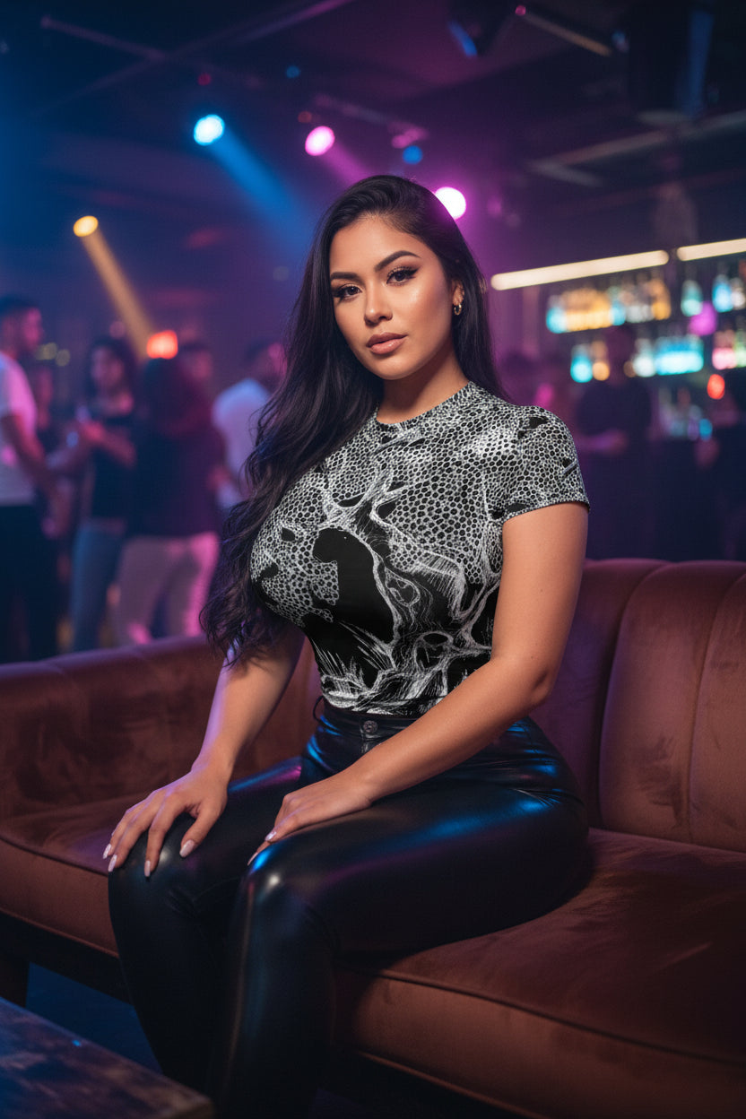 The Fallen Tree All-Over Print Women's Slim-Fit T-shirt