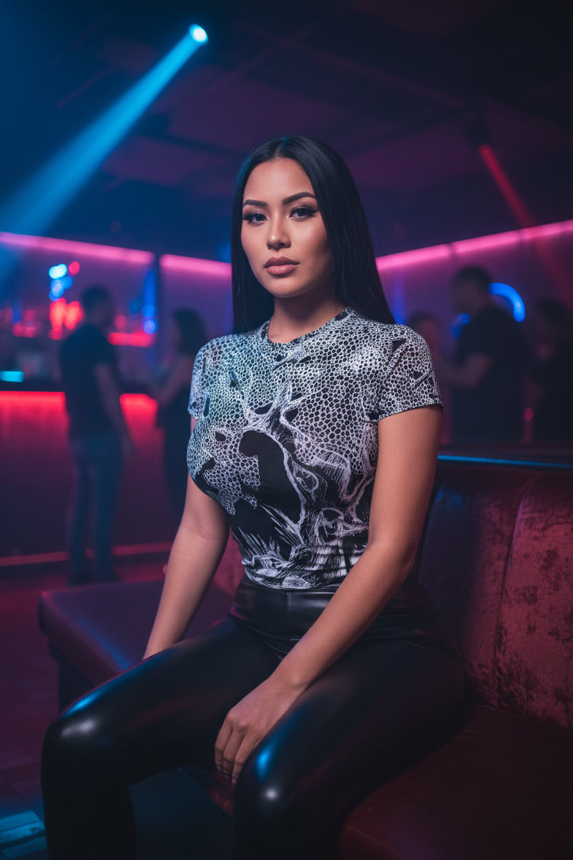 The Fallen Tree All-Over Print Women's Slim-Fit T-shirt