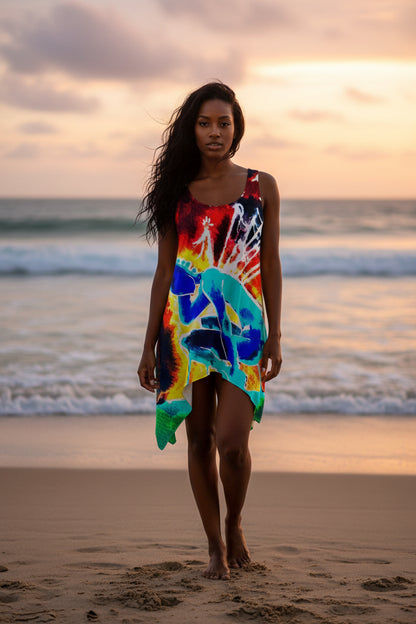 Pins and Needles Inverted All-over print Women's Sleeveless Tank Dress