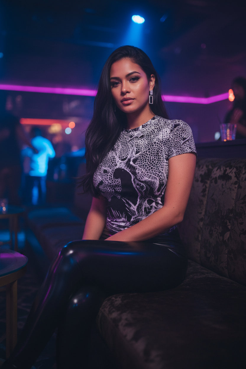 The Fallen Tree All-Over Print Women's Slim-Fit T-shirt