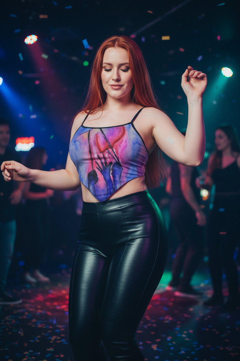 Heart Strings All-Over Print Women's Cami Tube Top