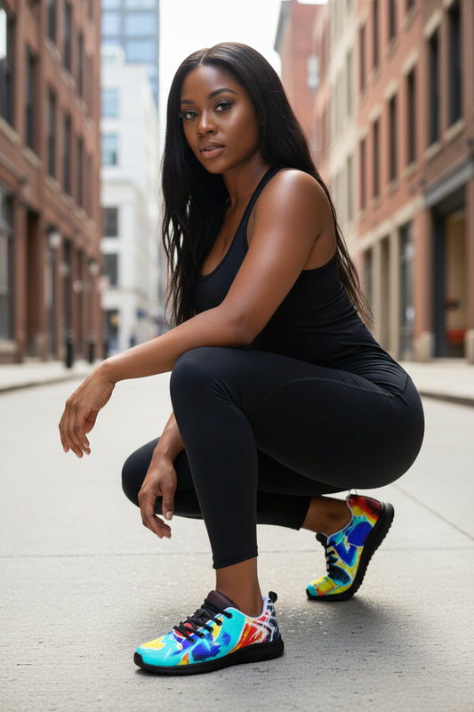 Pins and needles inverted Women’s athletic shoes