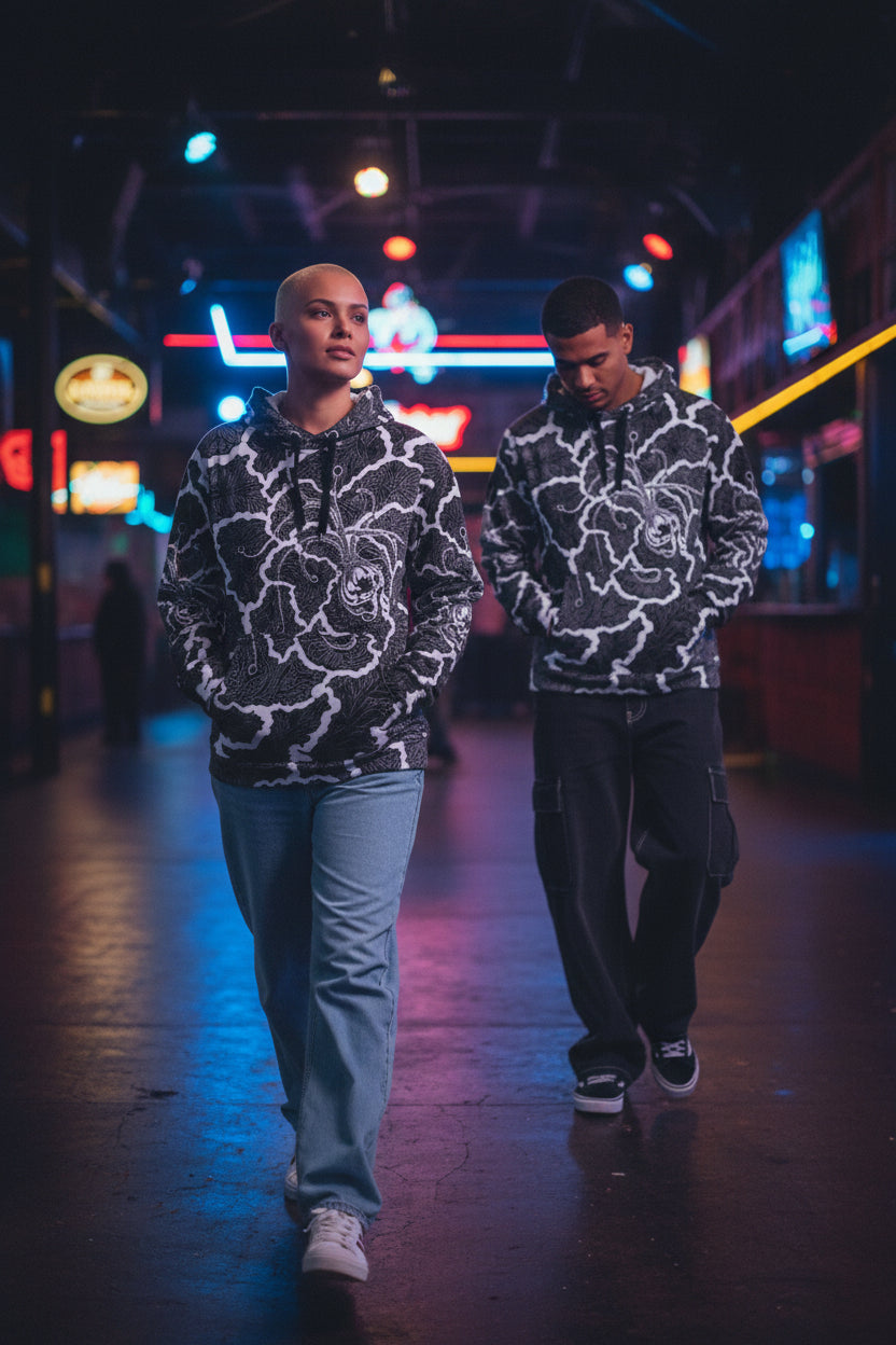 Life lines Unisex cotton hoodie