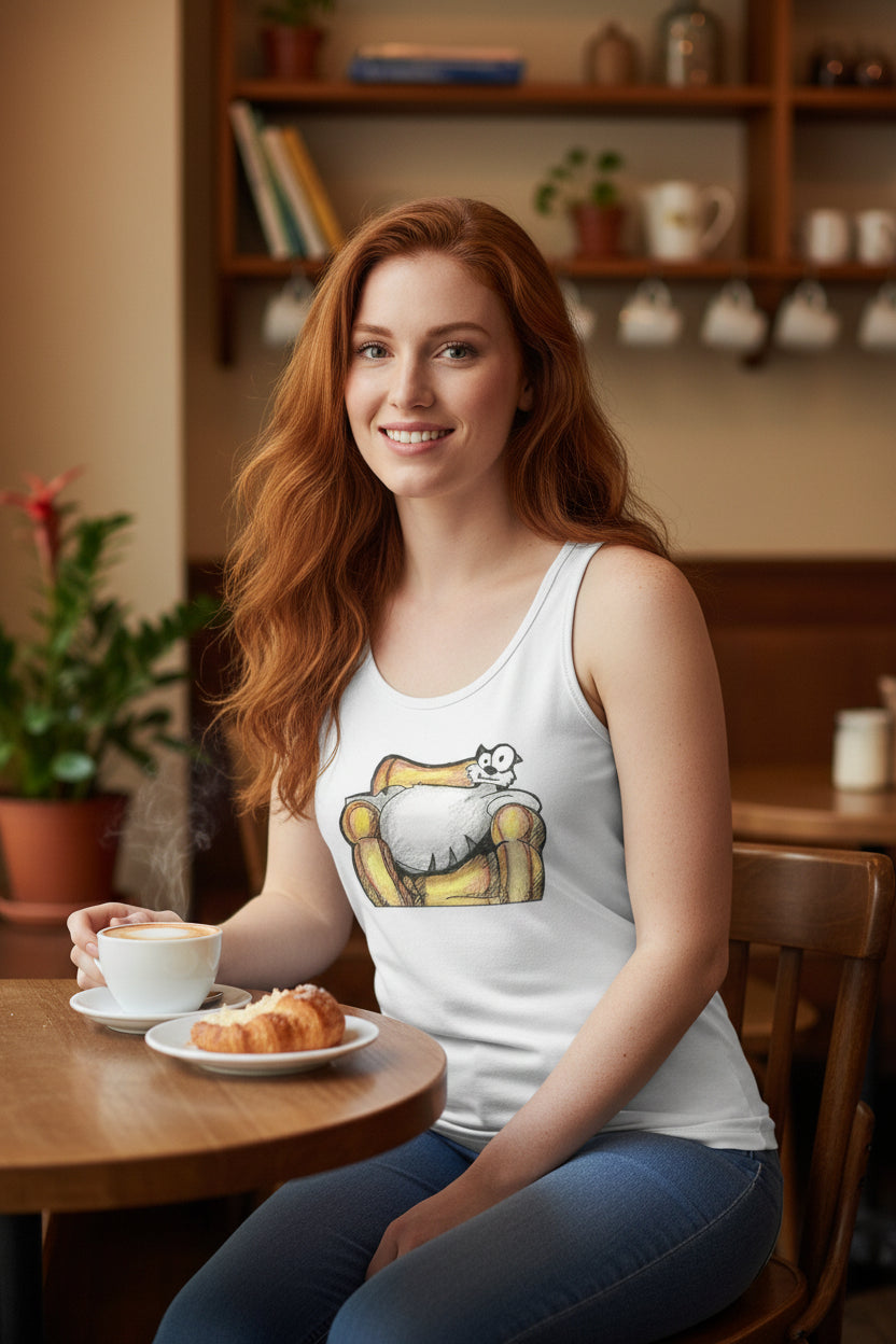 Pop's Critters, Berta, Women's Comfortable and Breathable Sports Tank Top For The USA|180GSM Front DTF