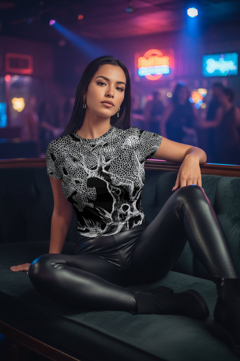 The Fallen Tree All-Over Print Women's Slim-Fit T-shirt
