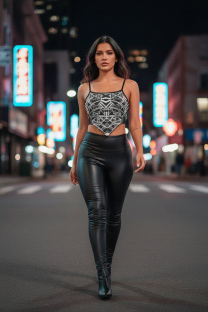 Sketch Inverted All-Over Print Women's Cami Tube Top