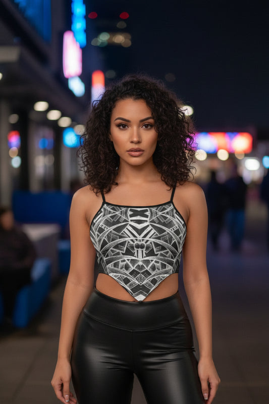 Sketch Inverted All-Over Print Women's Cami Tube Top