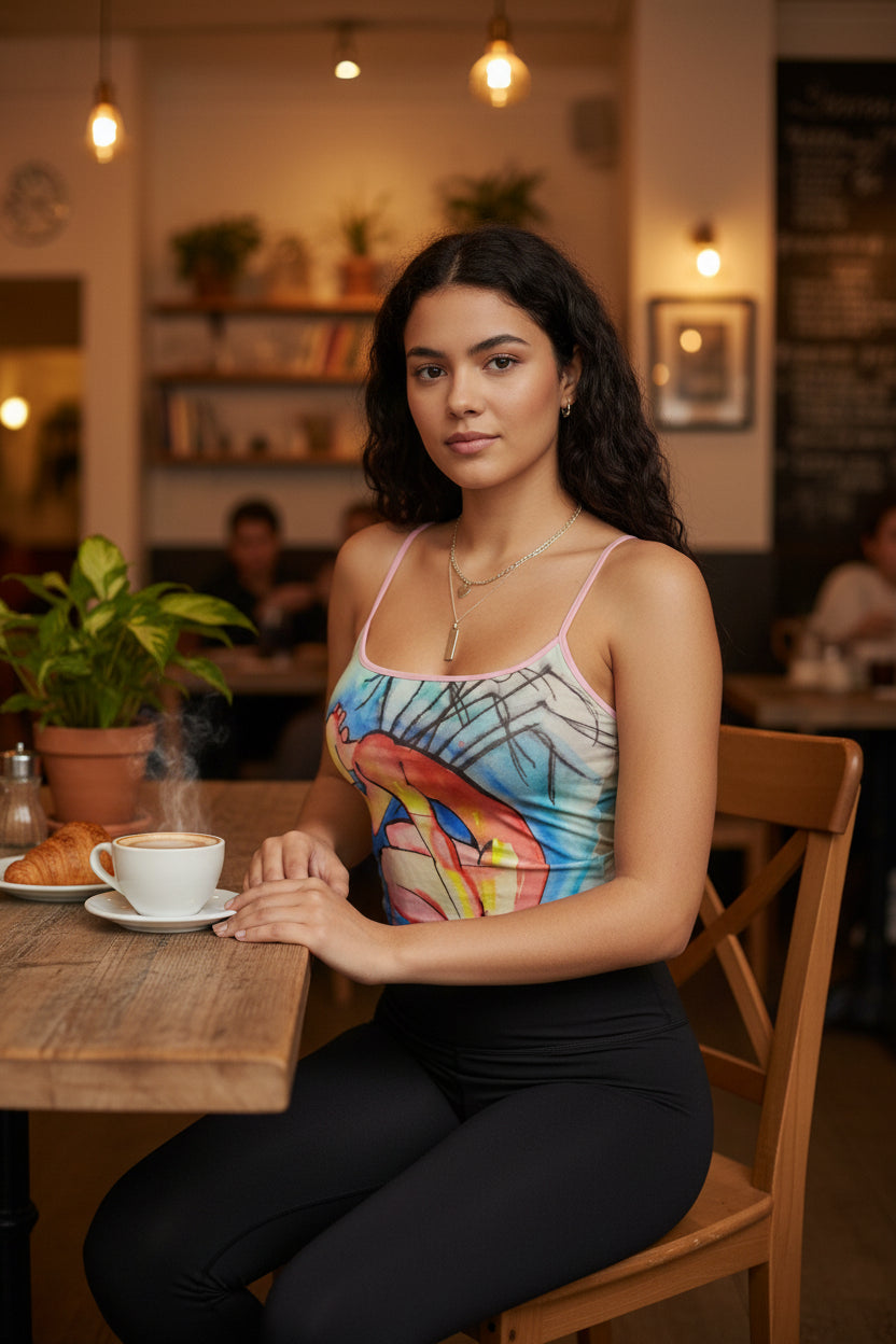 Pins and Needles All-Over Print Women's Spaghetti Strap Tank Top