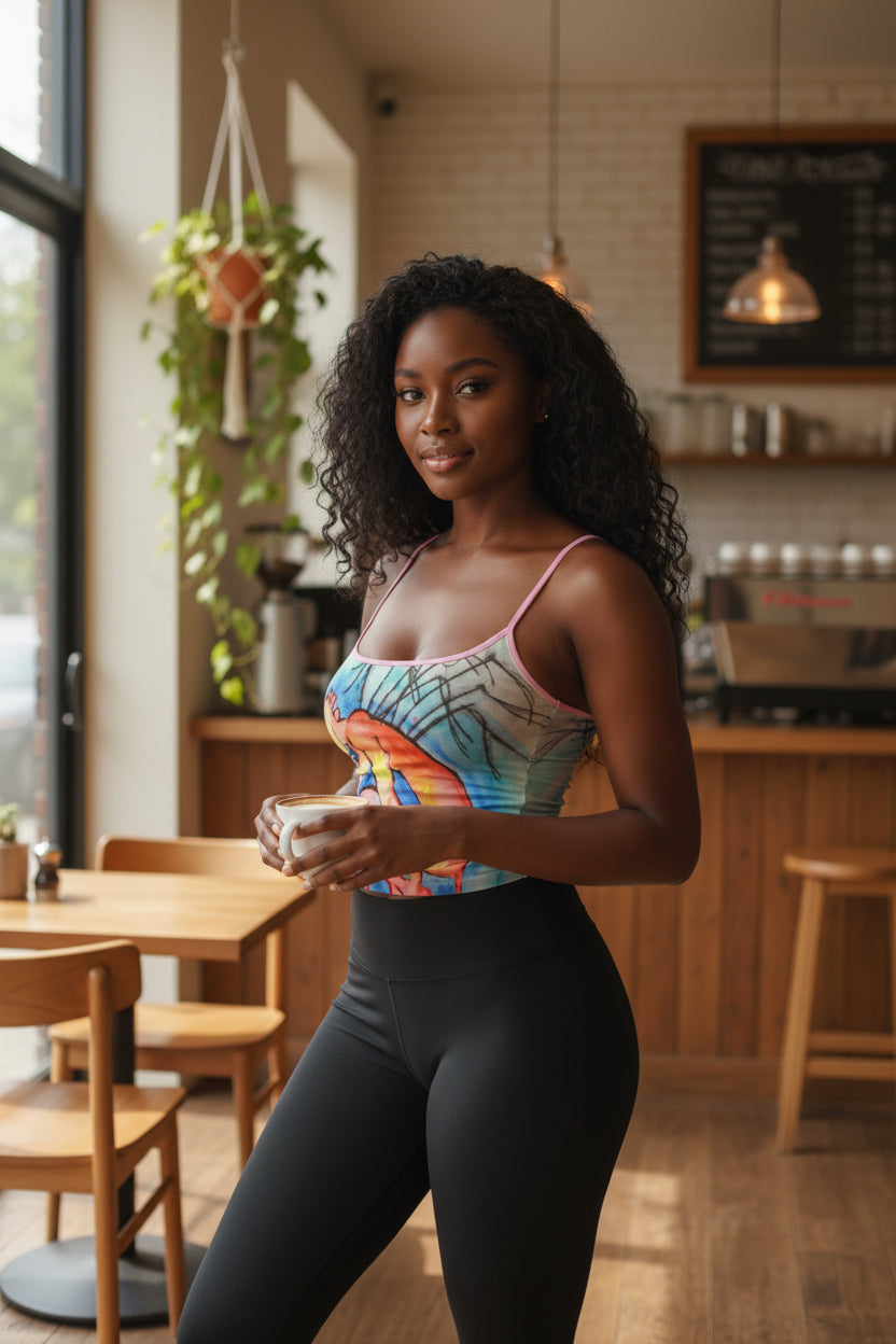 Pins and Needles All-Over Print Women's Spaghetti Strap Tank Top