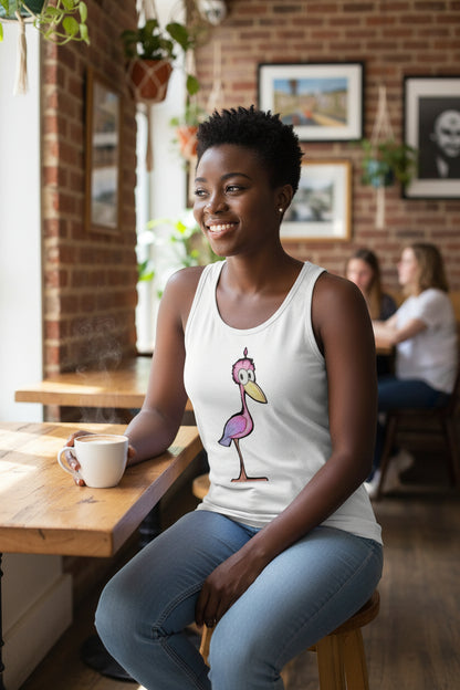 Pop's Critters Meep Women's Comfortable and Breathable Sports Tank Top For The USA|180GSM Front DTF