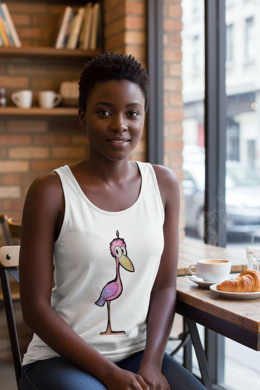 Pop's Critters Meep Women's Comfortable and Breathable Sports Tank Top For The USA|180GSM Front DTF